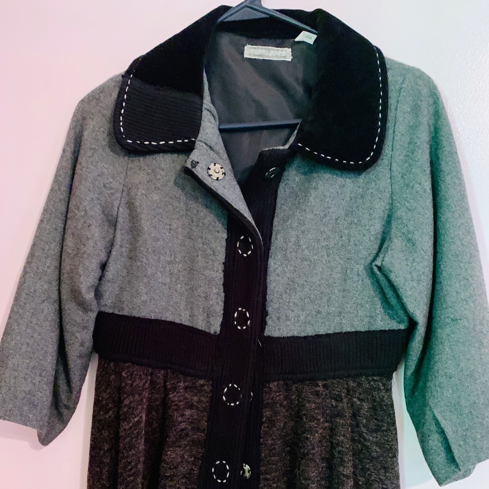 Color-Block Pea Coat